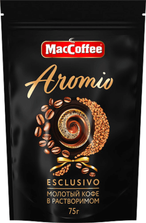 Кофе натур.раствор.субл.с доб кофе д/п 75гр ТМ "MacCoffee Aromio"