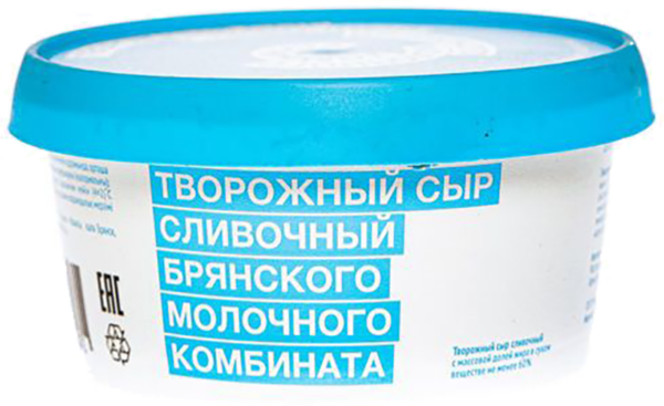 Творожный сыр "БМК" сливочный 60 %,150 г пл.ст