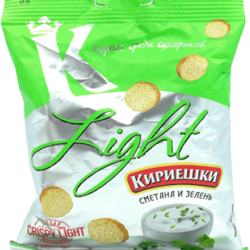 Сух.Кириешки Light пшен. 80г Сметана с зеленью