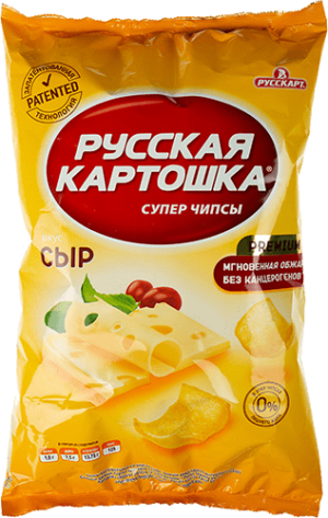 Чипсы картофельные "Русская картошка"со вкусом сыра, 140г