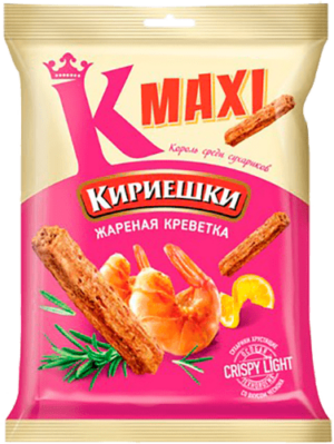 Сух.Кириешки Maxi 60г/40 жареная креветка