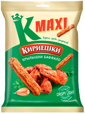 Сух.Кириешки Maxi 60г/40 кур. Крылышки Баффало